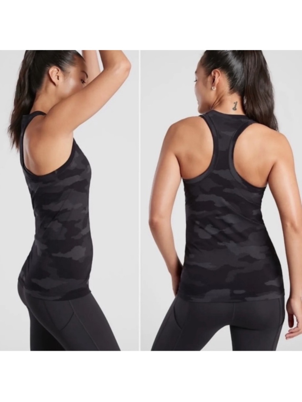 Women’s Athleta Momentum Seamless Camo Racerback Tank Top—size small